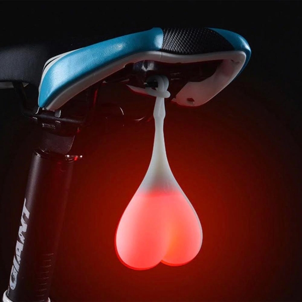 LED hjerteformet silikone cykelbaglygte
